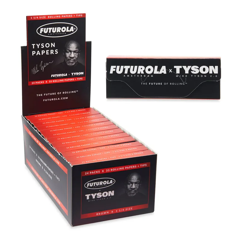 Futurola Tyson Ranch 1 1/4 Rolling Papers With Filters - (24 Packs Per Display)