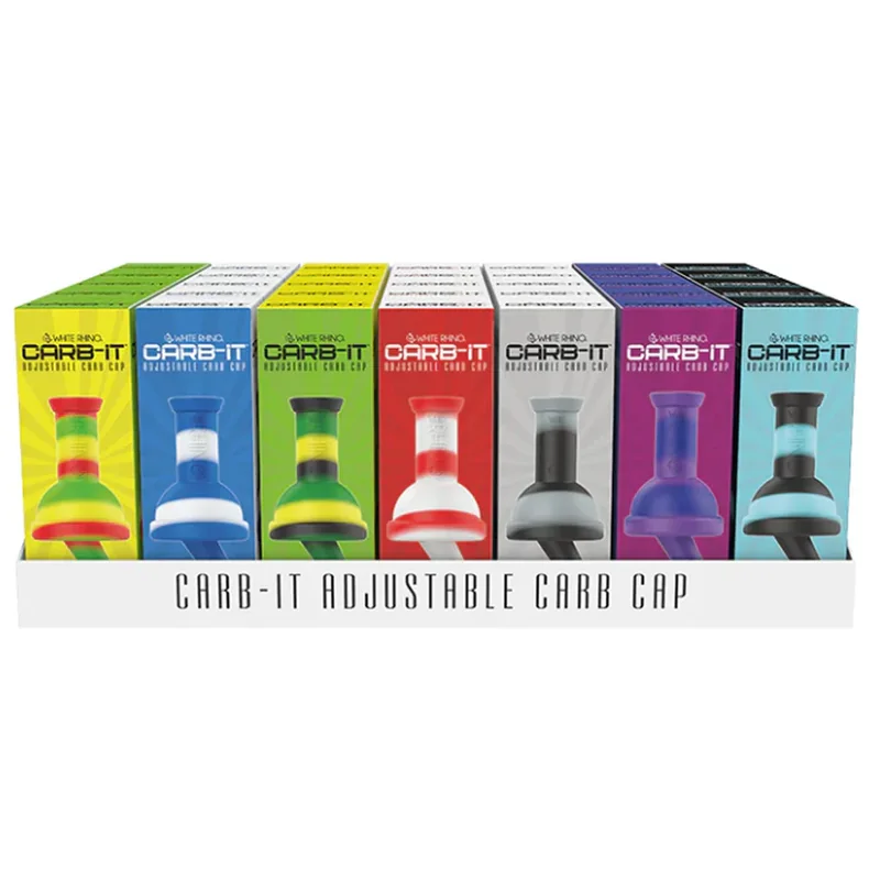 White Rhino Carb - It Adjustable Carb Cap - Various Colors - (1 or 35 Count)