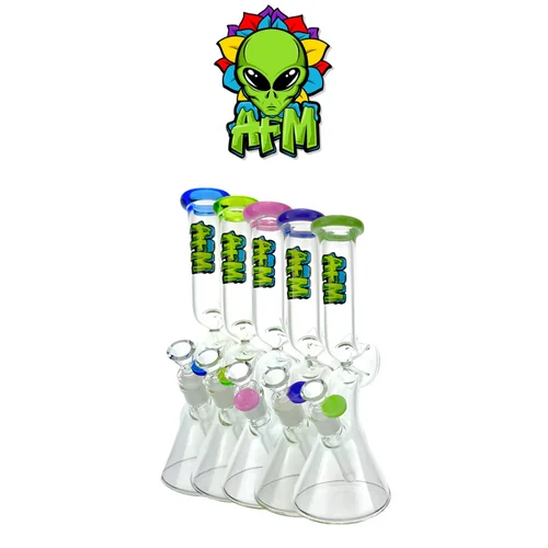 12" Colored Lip Hunchback Beaker by AFM Glass *Drop Ship* (MSRP $69.99)