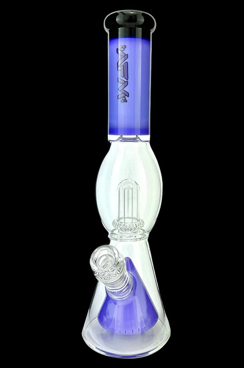 AFM Glass UFO Pyramid Color Glass Beaker Bong