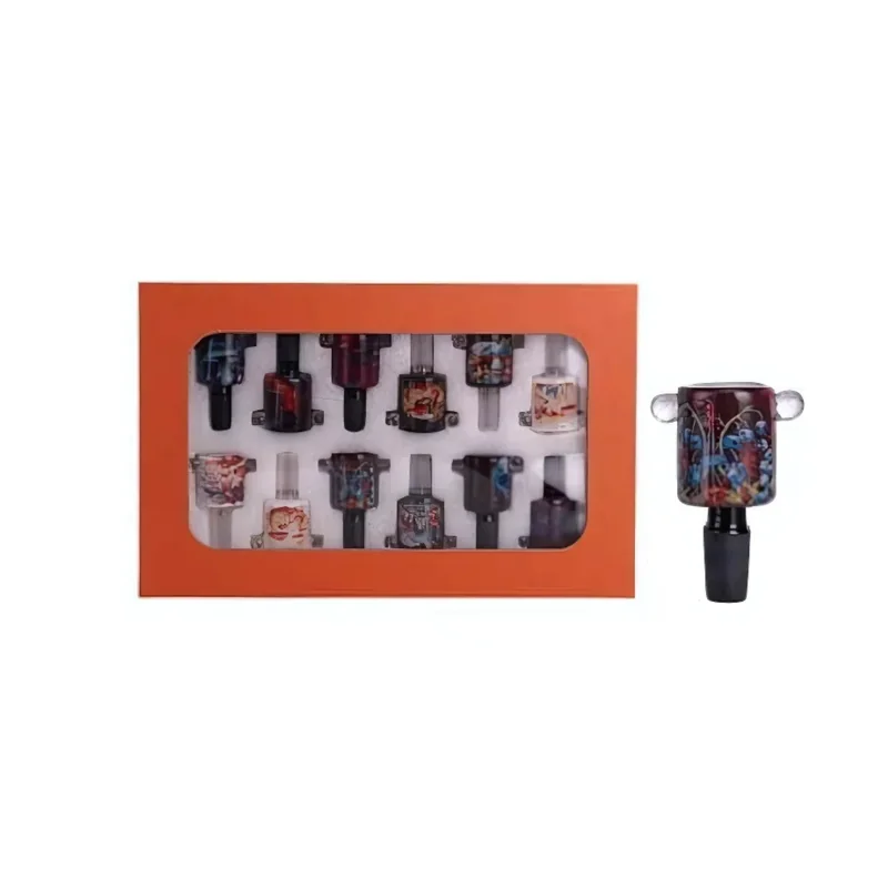 APEX GLASS PREMIUM BOWL ASSORTED COLORS DISPLAY OF 12 (BD2036)