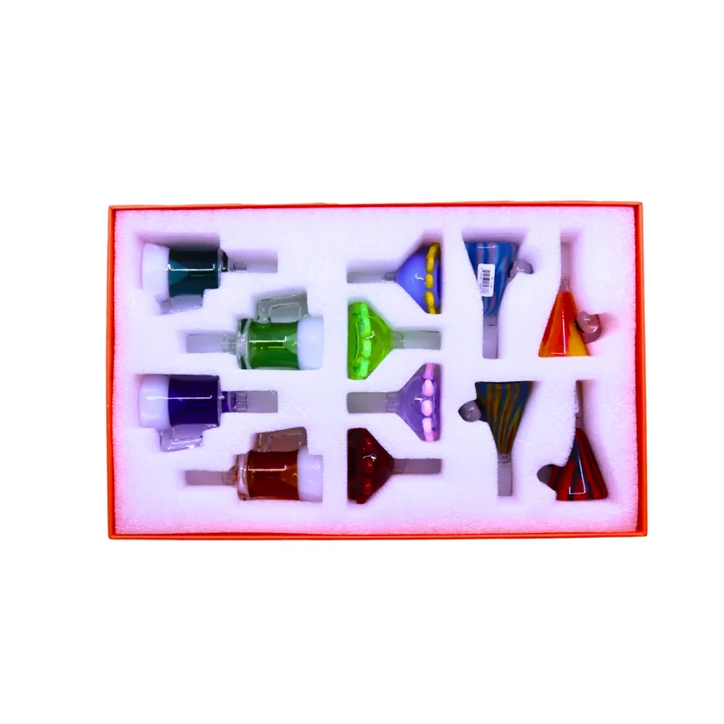 APEX GLASS PREMIUM BOWL ASSORTED COLORS DISPLAY OF 12 (BD2046)