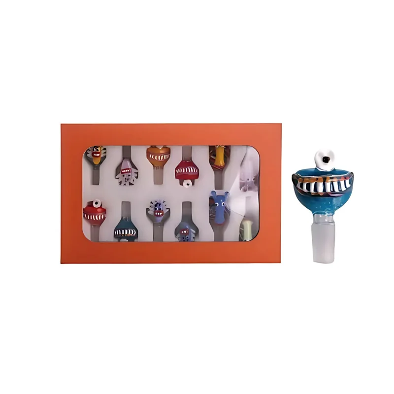 APEX GLASS PREMIUM BOWL ASSORTED COLORS DISPLAY OF 12 (BD2054)