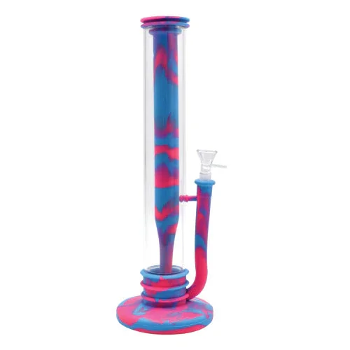14" Silicone Hybrid Waterpipe - Color May Vary - (1 Count)