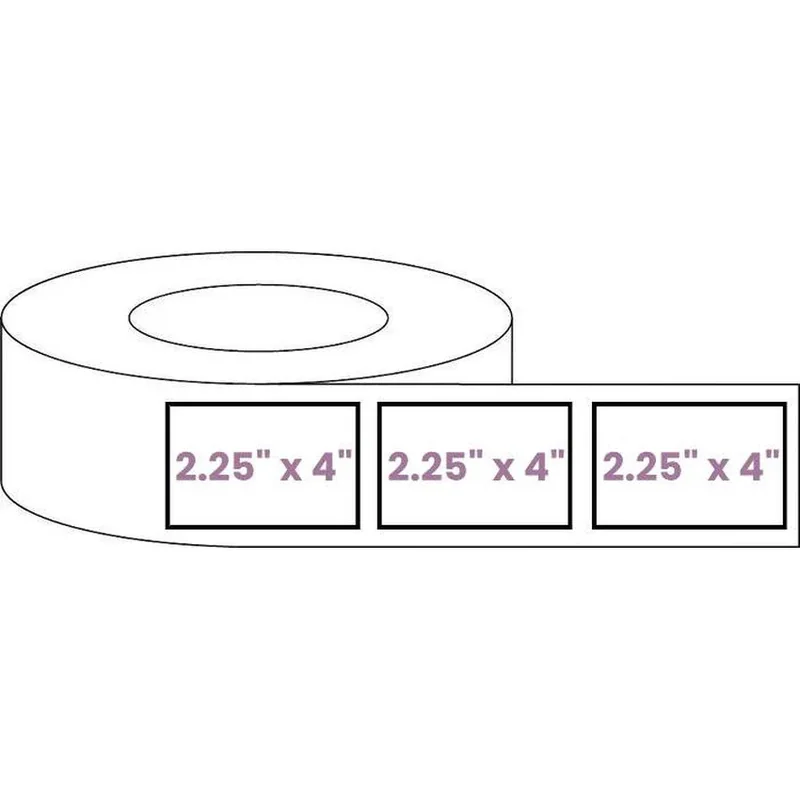 Direct Thermal Labels - Metrc Label- 2.25" x 4" - 1" Core / 4" Outer Diameter (390 Per Roll)
