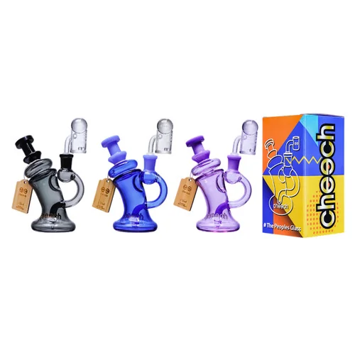 Cheech Glass - 6" Full Color Recycler Water Pipe - with 14M Banger (MSRP $75.00)