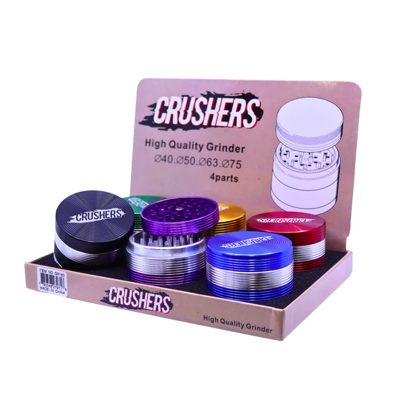 CRUSHERS PREMIUM 4 PARTS 46MM ASSORTED COLORS DISPLAY OF 6 (GR163)