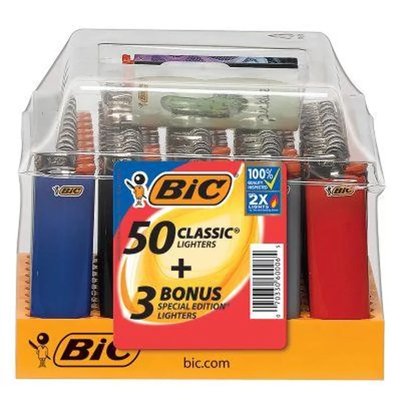 BIC Classic Lighters Assorted colors (53 Count)