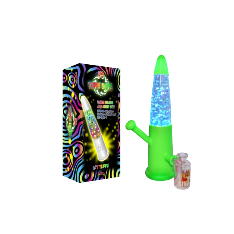 DABTIZED LAVA LIT TRIPPIE LIGHTS WATERPIPE 3 IN 1 KIT ASSORTED COLORS