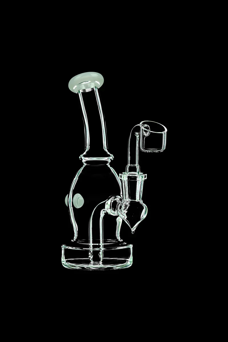 DankStop Curved Body Dab Rig With Colored Accents