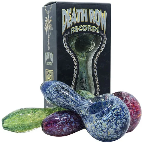 Death Row Records - 3.75" US Color Frit Spoon Hand Pipe (MSRP $25.00)