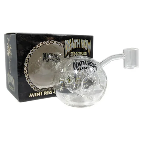 Death Row Records - 3" The Orb Blunt Bubbler Water Pipe - with 10M Banger (MSRP $30.00)