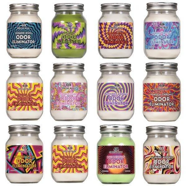 Special Blue Odor Eliminator Candle - Assorted Scents - (12 Count)