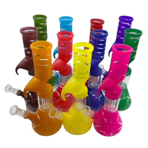 10" Frosted Color Zong Water Pipe with Funnel - Assorted (MSRP $100.00)