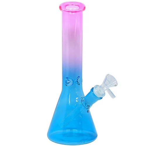 10" Tri Color Mini Beaker Water Pipe - with 14M Bowl (MSRP $30.00)