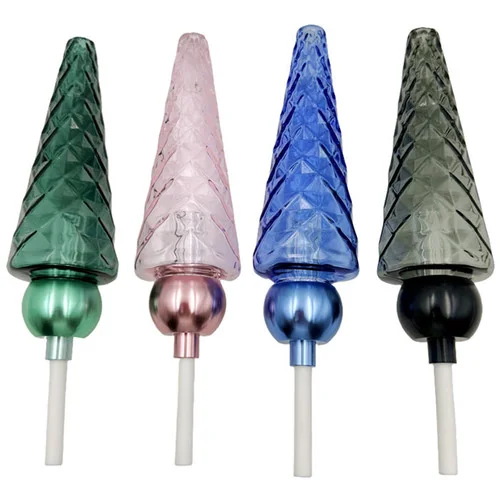 6" Assorted Diamond Tube Nector Pipe with Screw Tip (MSRP $25.00)