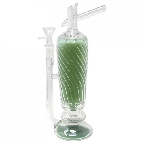 9.5" Frosted Chalice Honey Color Water Pipe - with 14M Bowl (MSRP $120.00)