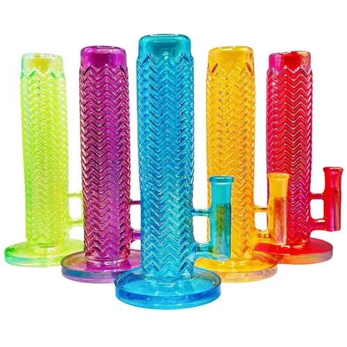 9" Assorted Color Straight Water Pipe - with 14M Bowl & 4mm Banger (MSRP $30.00)