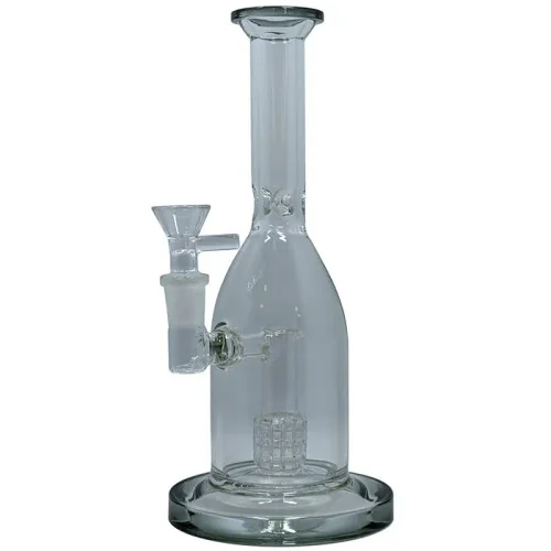 9" Assorted Color Trim Matrix Rig Water Pipe - with 14M Bowl & 4mm Banger (MSRP $40.00)