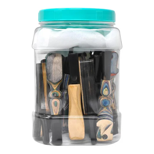 Assorted Style Multi Color Wood Hand Pipe - 25ct Jar (MSRP $5.00ea)