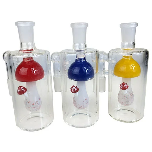 Assorted USA Color Mushroom Ash Catcher - 14F/14M - 90 Degree (MSRP $30.00)