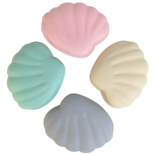 Silicone Assorted Color 20ml Seashell Storage Container (MSRP $5.00)