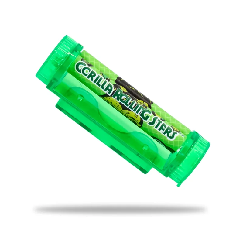 GORILLA ROLLING STARS 85MM ROLLING MACHINE ASSORTED COLORS DISPLAY OF 12