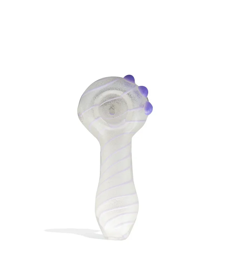 3 inch Glow in the Dark Hand Pipe with Colored Spiral