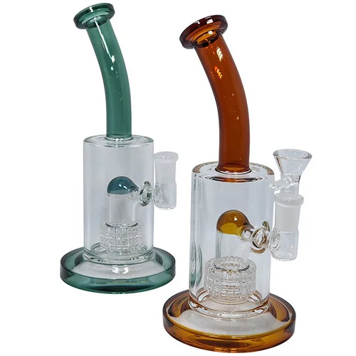 8" Color Trim Matrix Banger Hanger Water Pipe - with 14M Bowl & 4mm Banger (MSRP $50.00)