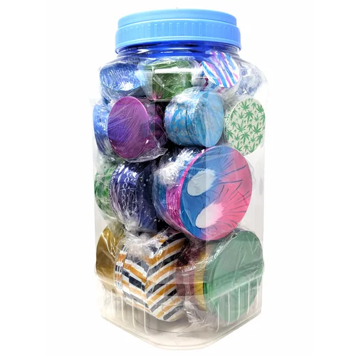 Assorted Sizes Mixed Designs 4 Part Grinders - 30ct Jar (MSRP $20.00ea)