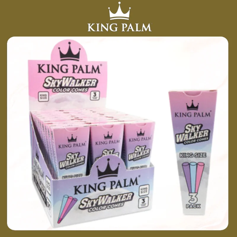 KING PALM SKYWALKER EDITION COLOR CONES KING SIZE DISPLAY OF 30 (3PK)