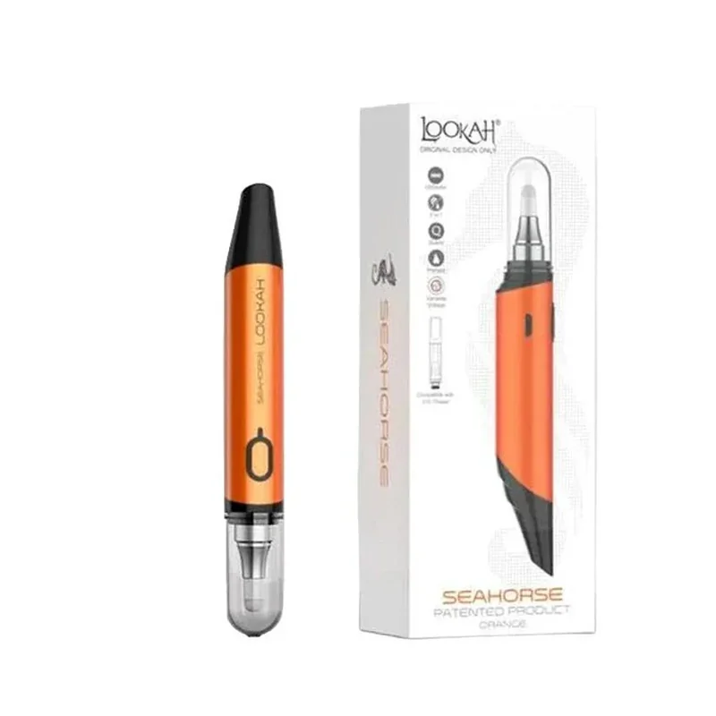 Lookah Seahorse 2 In 1 Concentrate and 510 Thread Vaporizer - Various Colors - (1 Count)