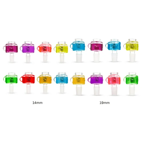 14mm/19mm Freezable Glass Bowl by Krave Glass (Pack of 6 Asstd Colors) *Drop Ship* (MSRP $24.99 Each)