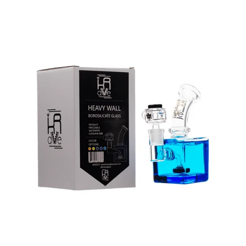 6" Freezable Cube Rig Water Pipe by Krave Glass (Pack of 3 Asstd Colors) *Drop Ship* (MSRP $124.99 Each)