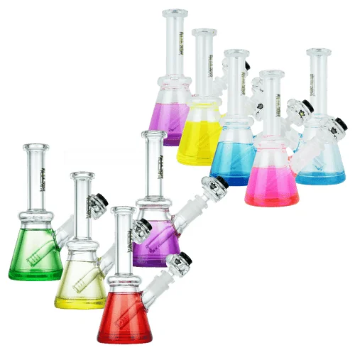 8" Freezable Lab Water Pipe by Krave Glass (Pack of 3 Asstd Colors) *Drop Ship* (MSRP $99.99 Each)