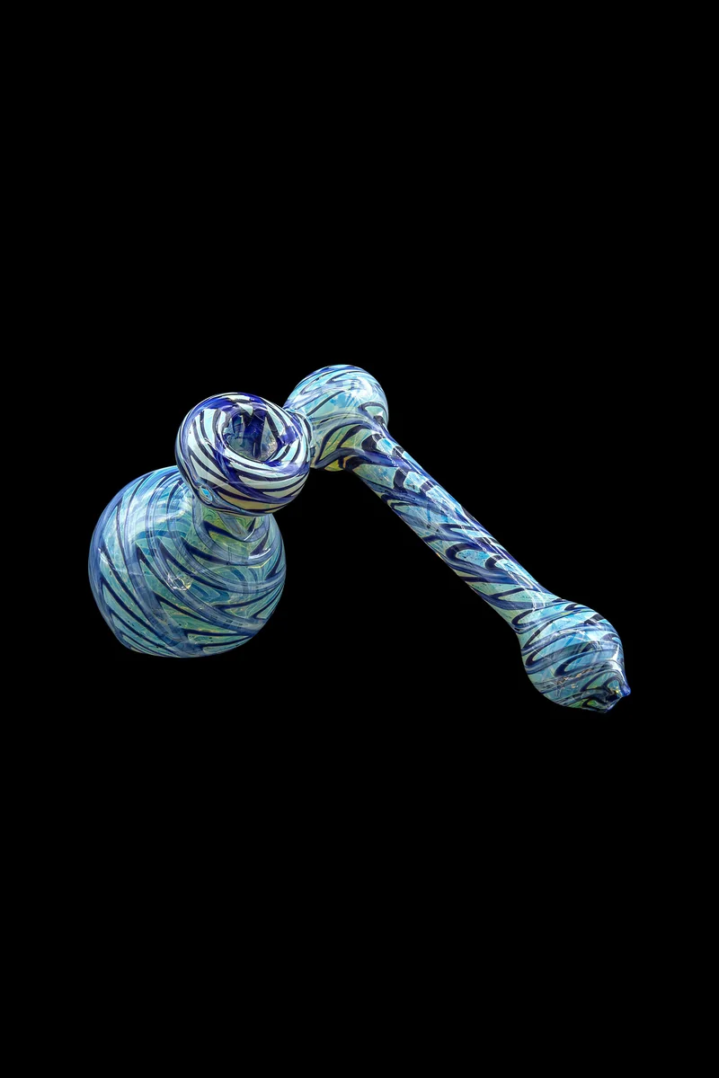 LA Pipes Fumed Sidecar Bubbler Pipe - The Colored Sidecar