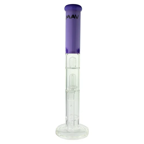 16" Double Honey Straight Tube Water Pipe by MAV Glass Mixed Colors (Pack of 6) *Drop Ship* (MSRP $159.99 Each)