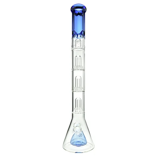 21" Pyramid to Triple UFO Beaker Waterpipe by MAV Glass Mixed Colors (Pack of 4) *Drop Ship* (MSRP $279.99 Each)