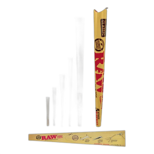 RAW® - Classic Pre-Roll Cone - 5 Stage Rawket - Display of 15 (MSRP $5.00ea) - view 2