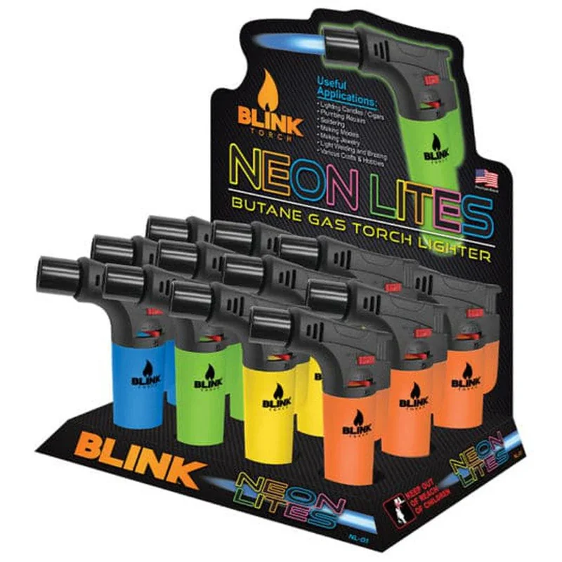 727 - Blink Torch Display - Assorted Neon Colors - (12 Count Display)