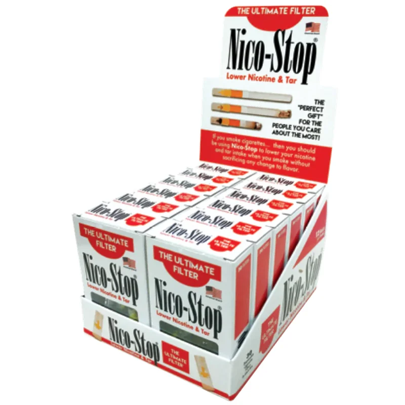 Nico Stop Filters - 30 Filters Per Box - (12 Box Display)