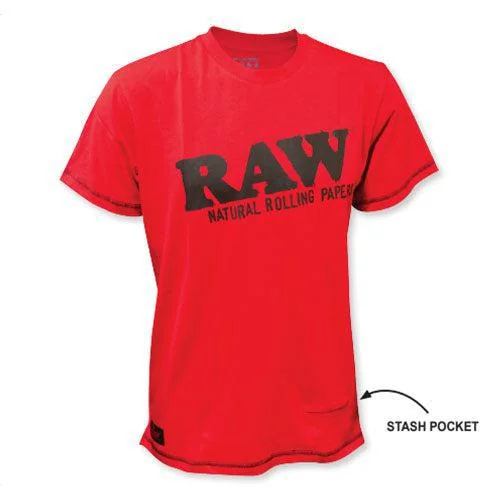 RAW Authentic Core Red T-Shirt - Various Sizes - (1 Count or 3 Count)