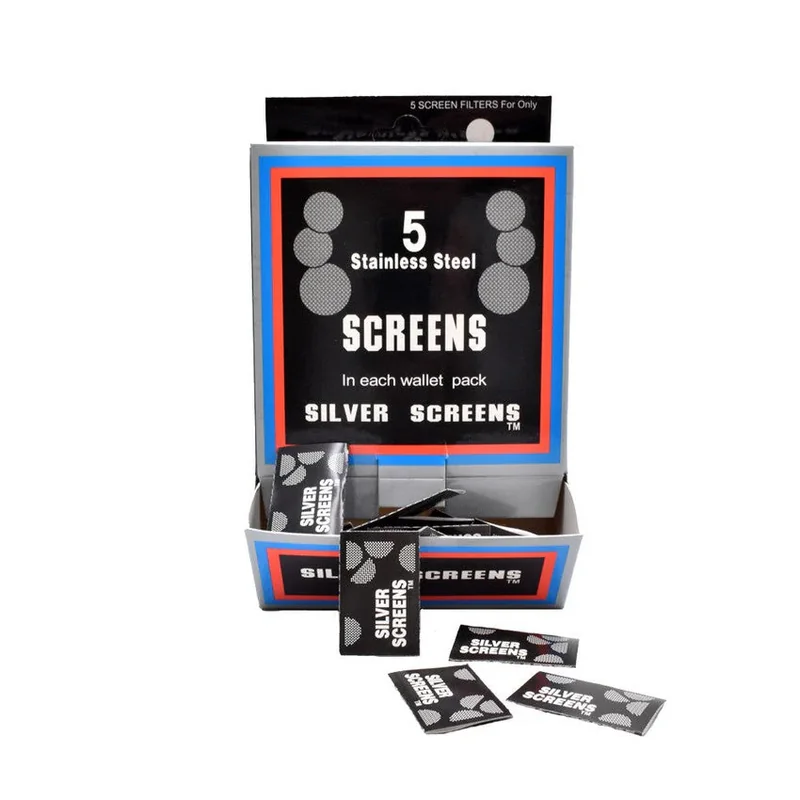 Silver Screen Filters 5 Screens Per Pack - (100 Packs Per Display)