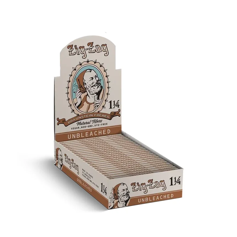 Zig-Zag Vintage - Unbleached 1 1/4 Rolling Papers - 1pk - (24 Count Display)