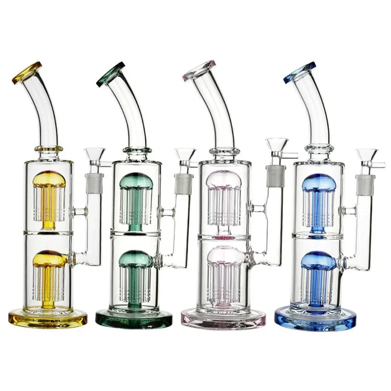 12" Double Jellyfish Water Perc - Color & Design May Vary - (1 Count)