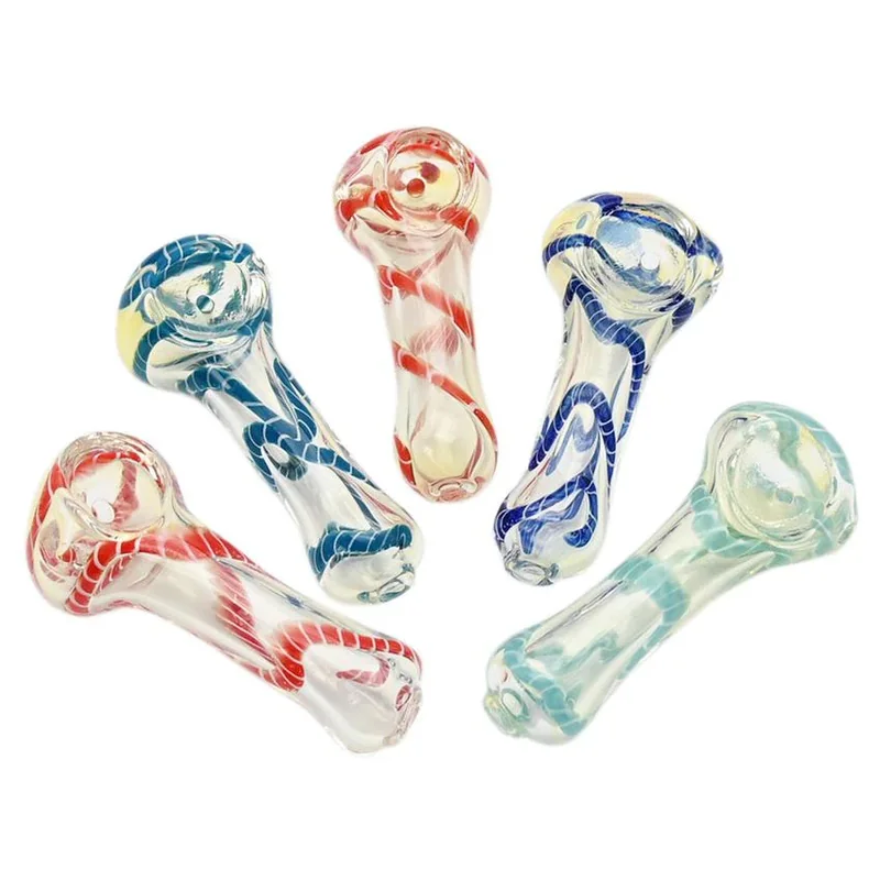 2.5" Spoon Twisted Color Hand Pipe - Design And Color May Vary - (1 Count)