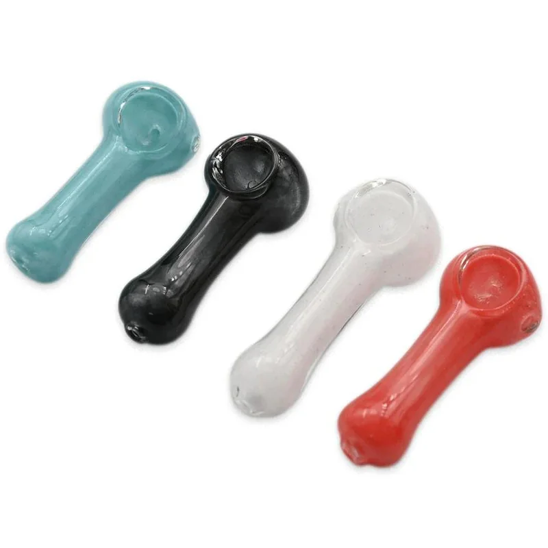 3" Solid Color Hand Pipe - Design And Color May Vary - (1 Count)