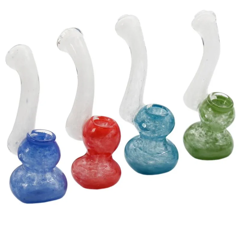 4.5" Double Color Frit Bubbler - Design And Color May Vary - (1 Count)