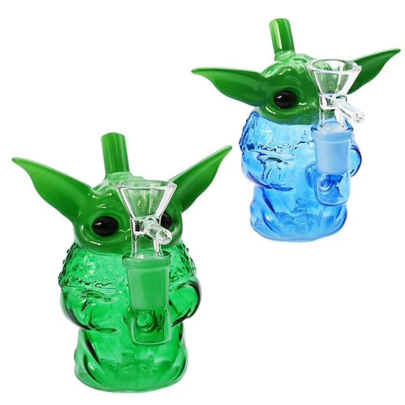 4.5" Space Alien Mini Rig Waterpipe - Color and Design May Vary - (1 Count)