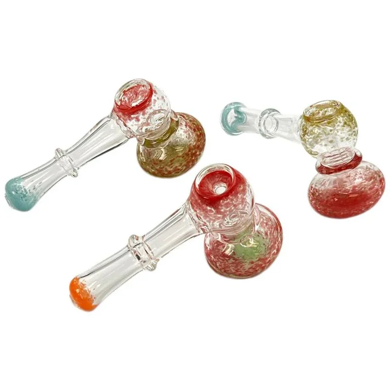 4" Spotted Transparent Art Bubbler - Design And Color May Vary - (1 Count)